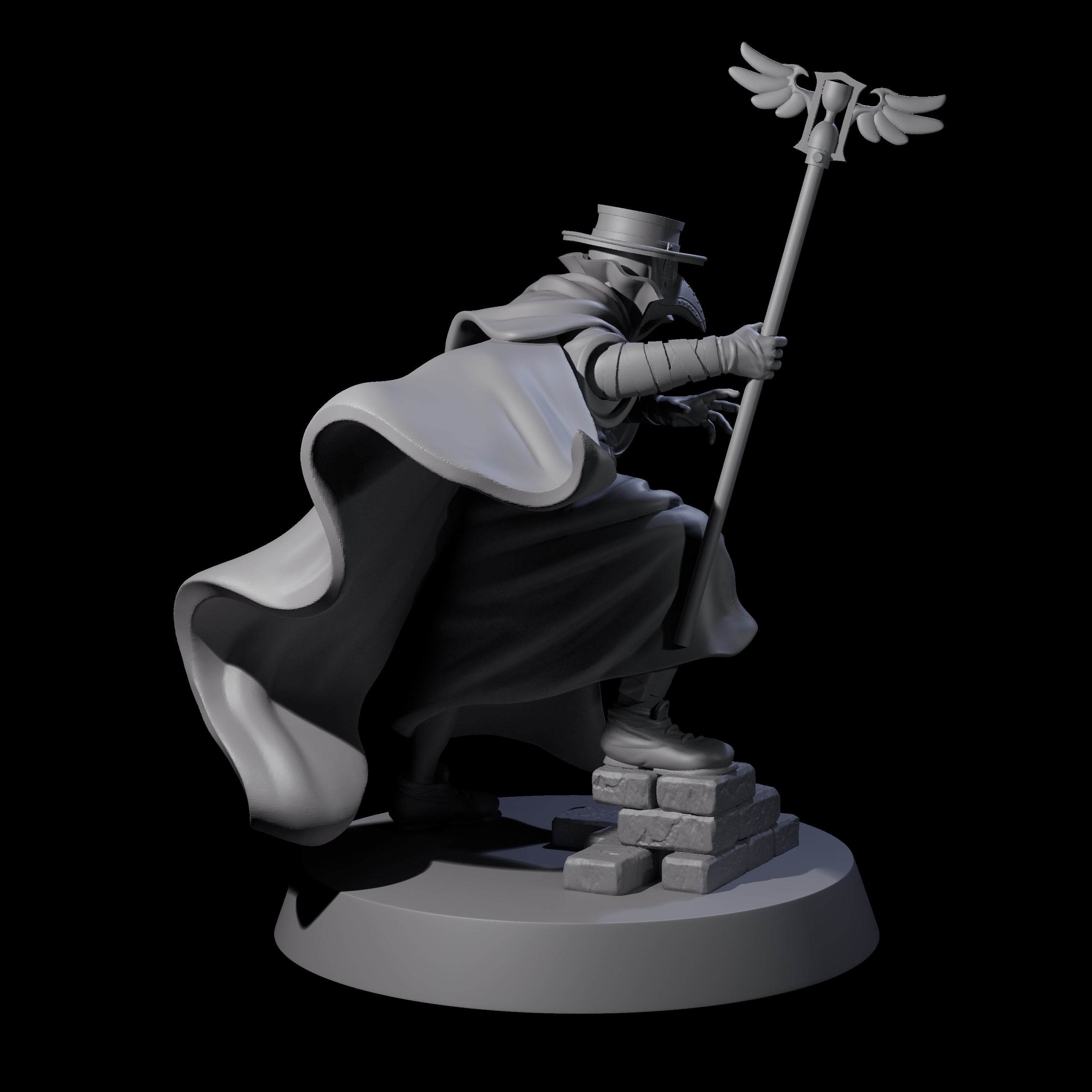 On Call Plague Doctor Miniature for Dungeons and Dragons, Pathfinder or other TTRPGs