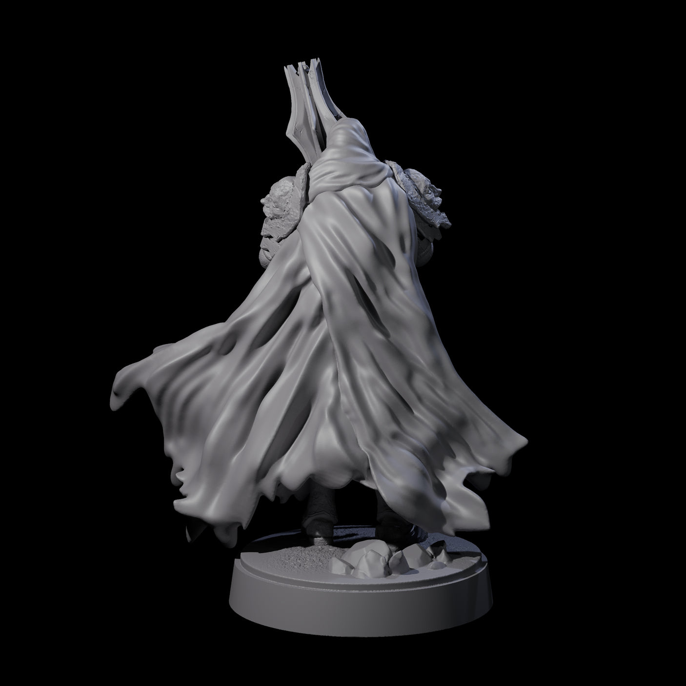 On Guard Death Knight A Miniature for Dungeons and Dragons, Pathfinder or other TTRPGs