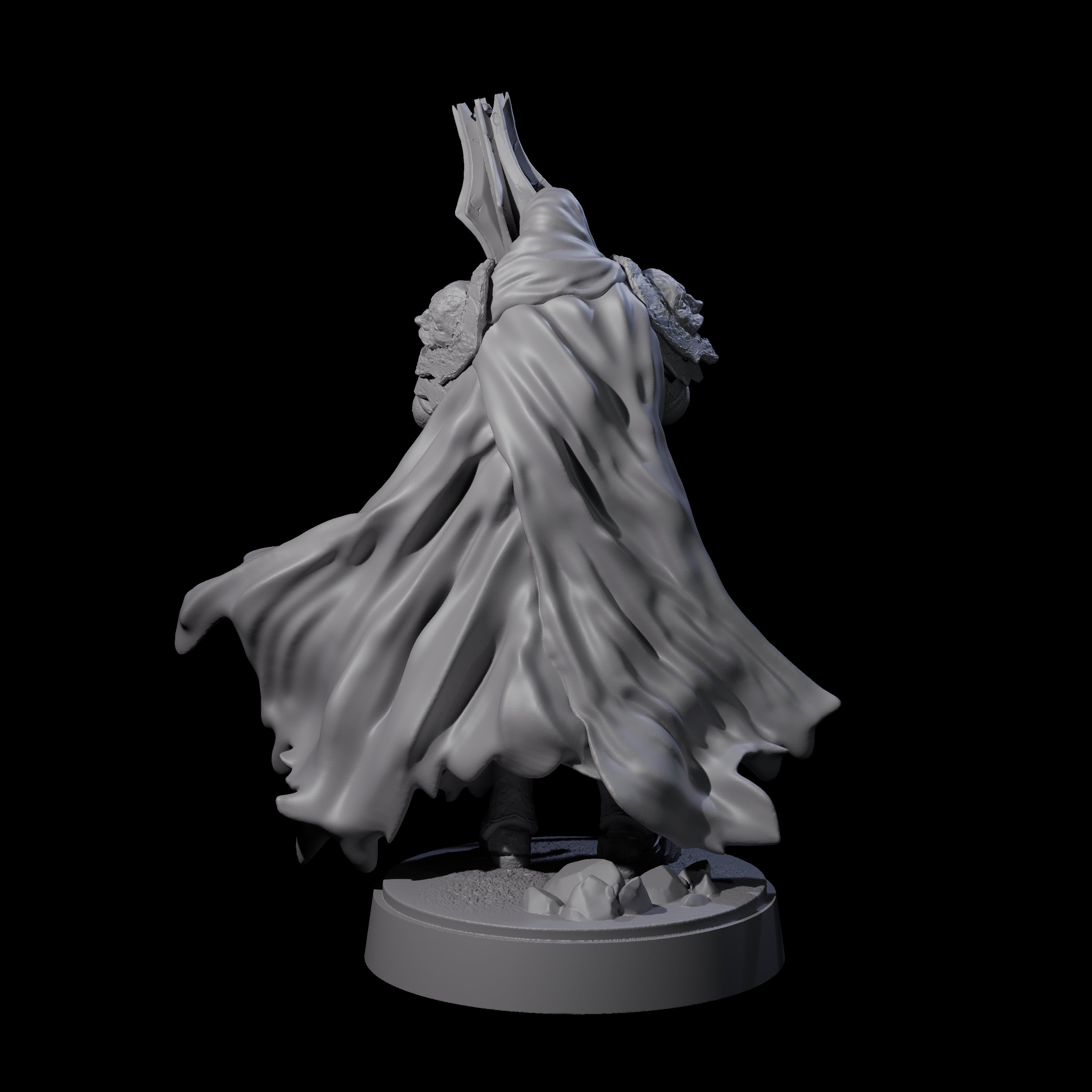 On Guard Death Knight A Miniature for Dungeons and Dragons, Pathfinder or other TTRPGs