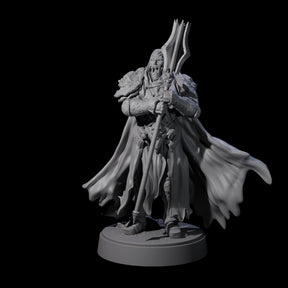 On Guard Death Knight A Miniature for Dungeons and Dragons, Pathfinder or other TTRPGs