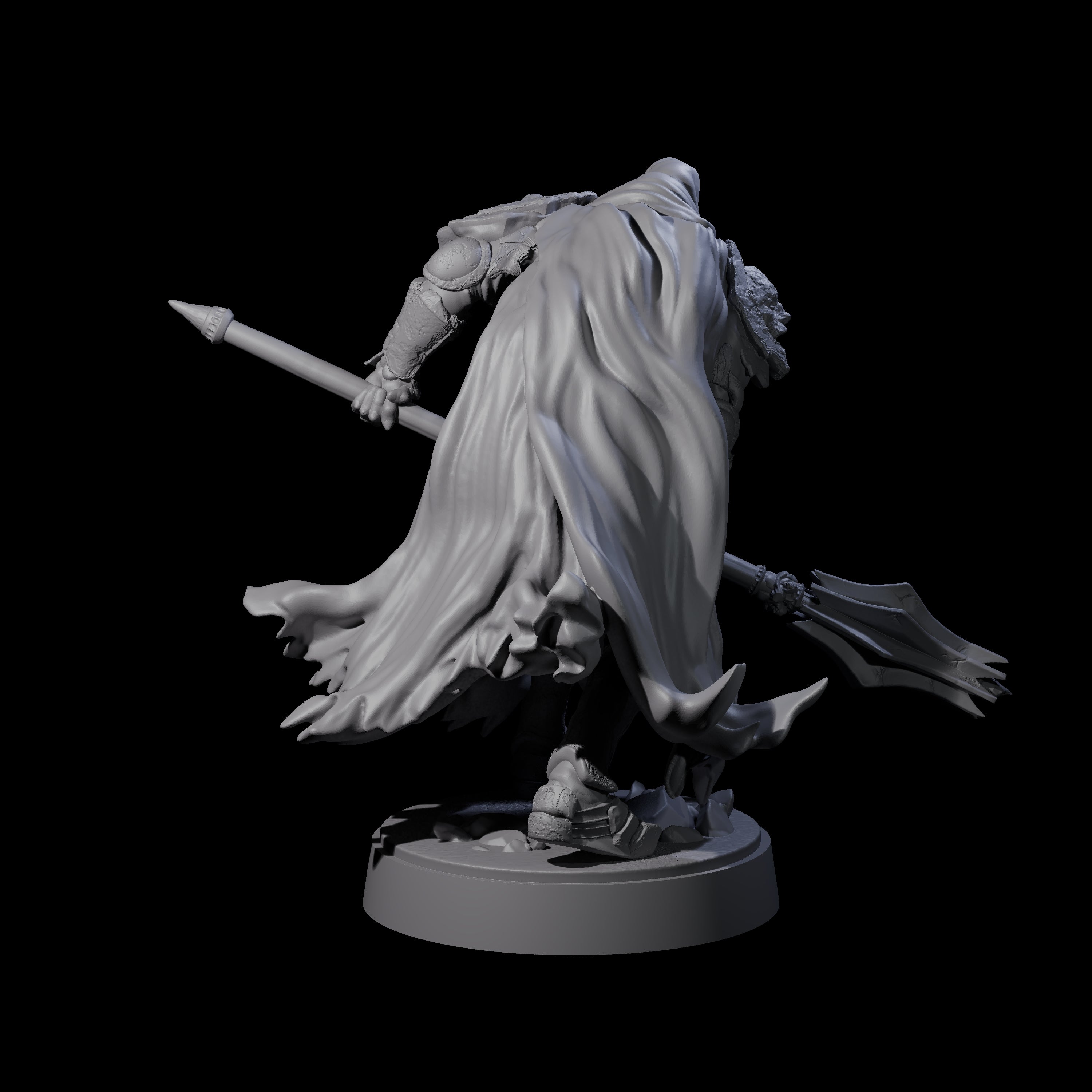 On Guard Death Knight B Miniature for Dungeons and Dragons, Pathfinder or other TTRPGs