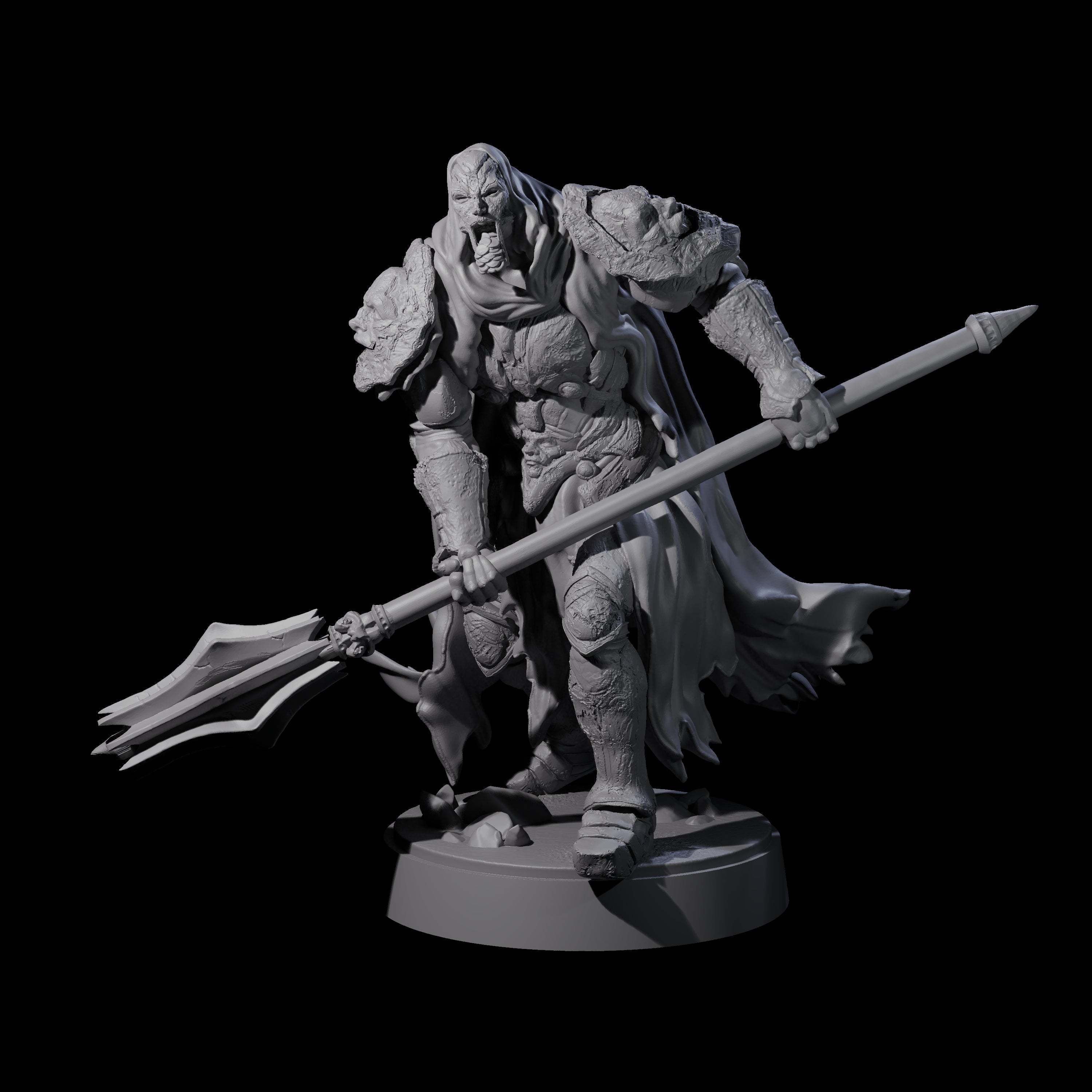 On Guard Death Knight B Miniature for Dungeons and Dragons, Pathfinder or other TTRPGs