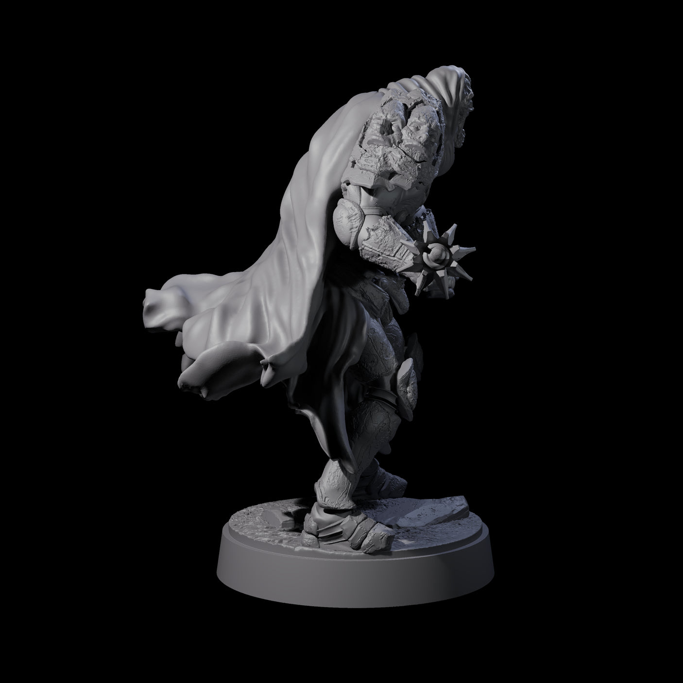 On Guard Death Knight C Miniature for Dungeons and Dragons, Pathfinder or other TTRPGs