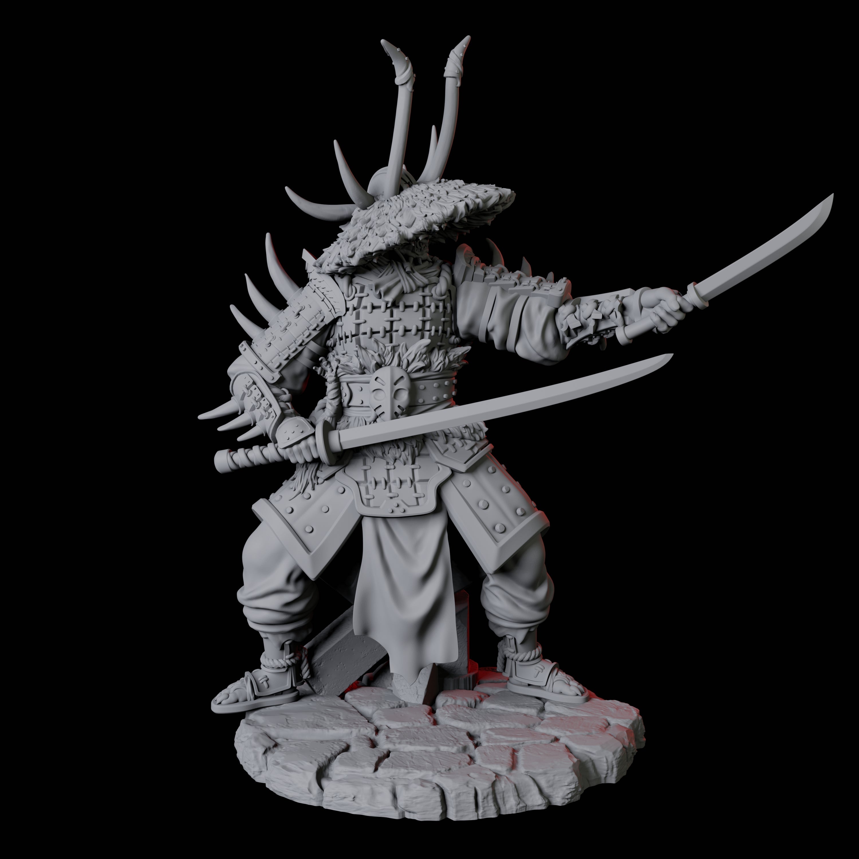 Oni Death Samurai A Miniature for Dungeons and Dragons, Pathfinder or other TTRPGs