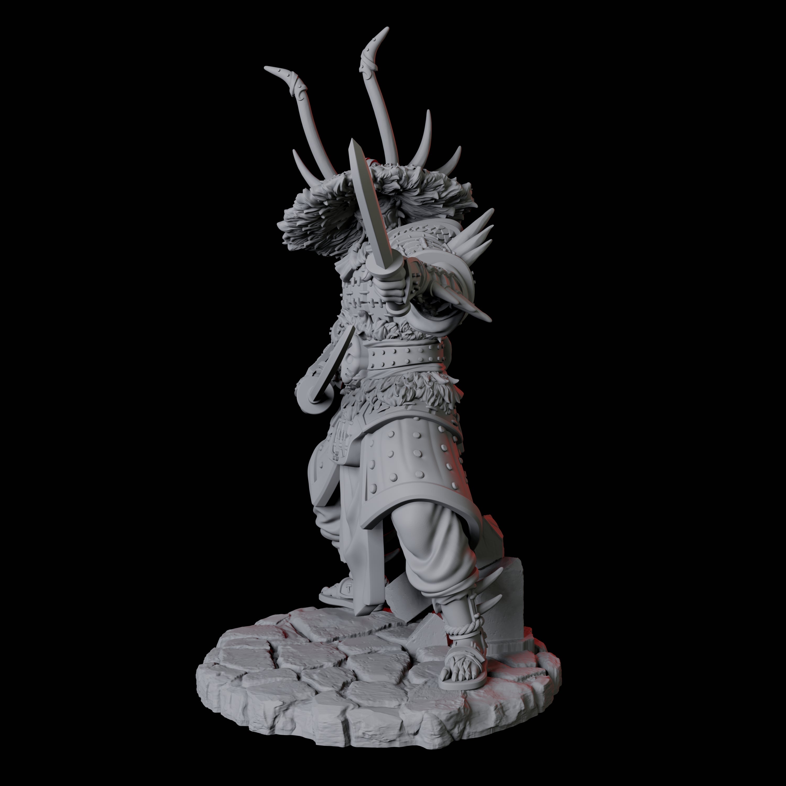 Oni Death Samurai A Miniature for Dungeons and Dragons, Pathfinder or other TTRPGs