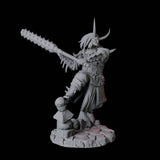 Oni Death Samurai C Miniature for Dungeons and Dragons, Pathfinder or other TTRPGs