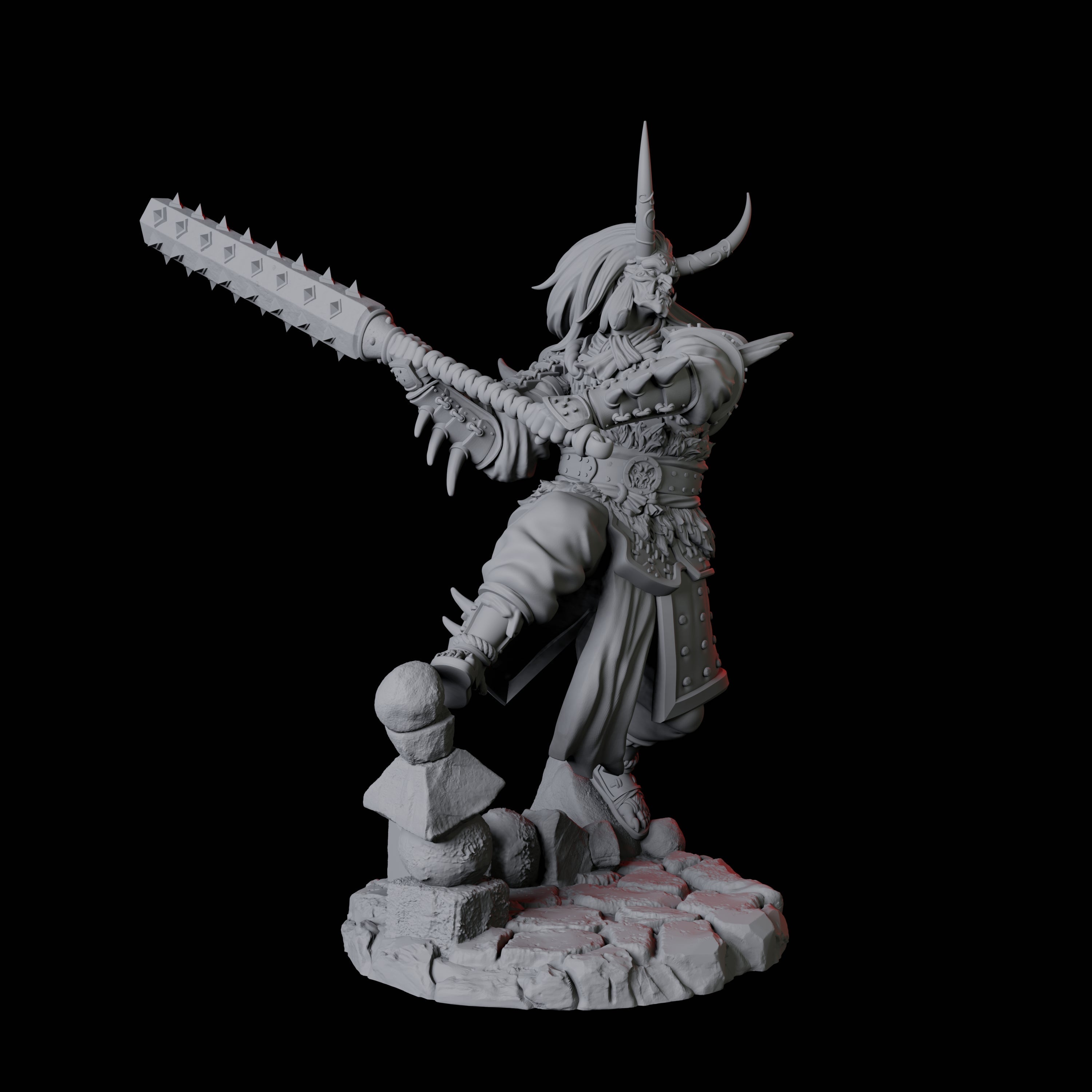 Oni Death Samurai C Miniature for Dungeons and Dragons, Pathfinder or other TTRPGs