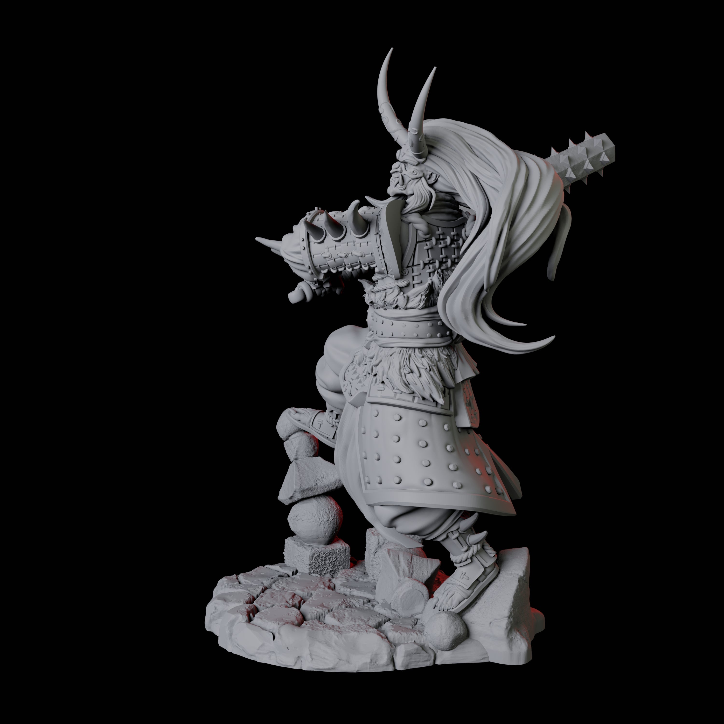 Oni Death Samurai C Miniature for Dungeons and Dragons, Pathfinder or other TTRPGs