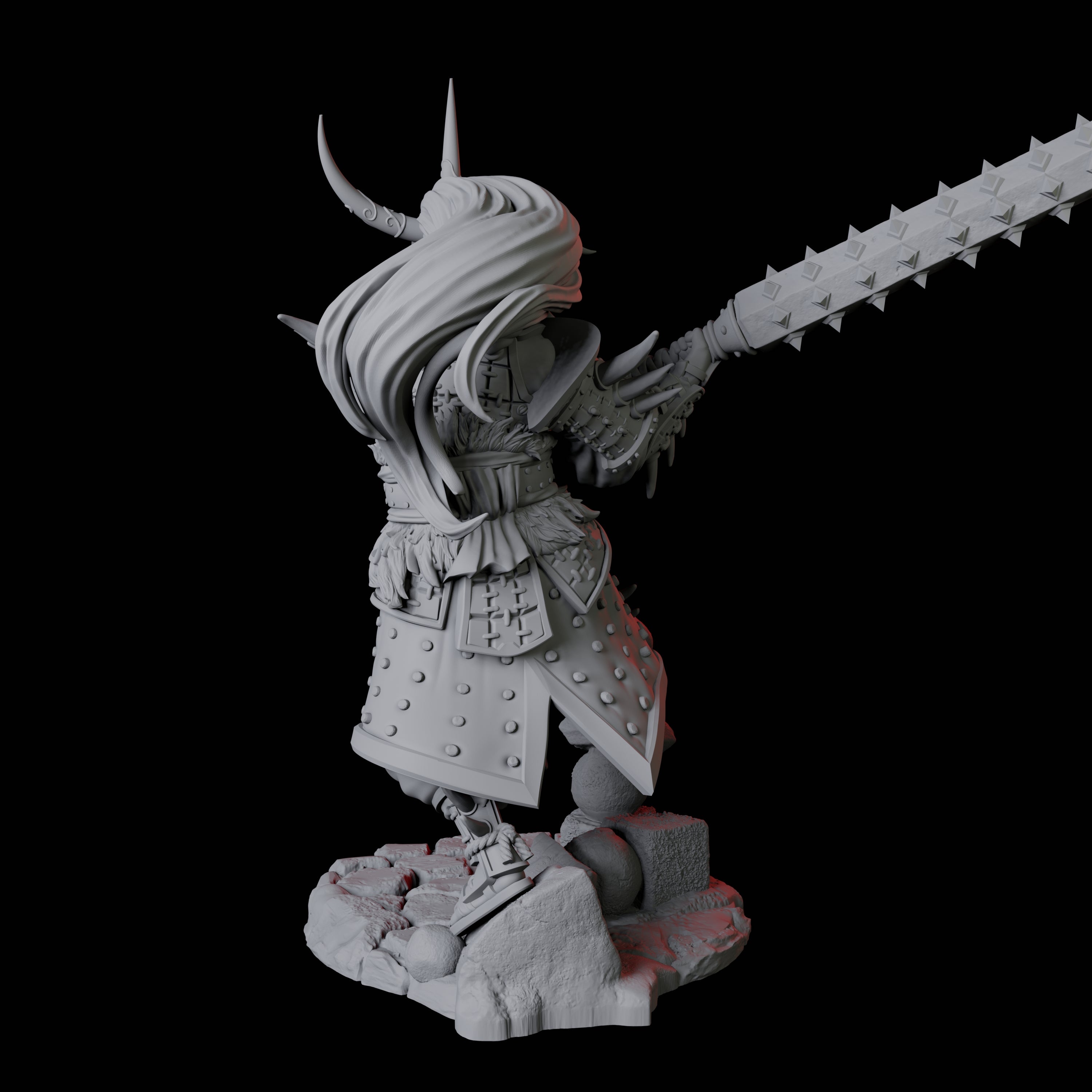 Oni Death Samurai C Miniature for Dungeons and Dragons, Pathfinder or other TTRPGs