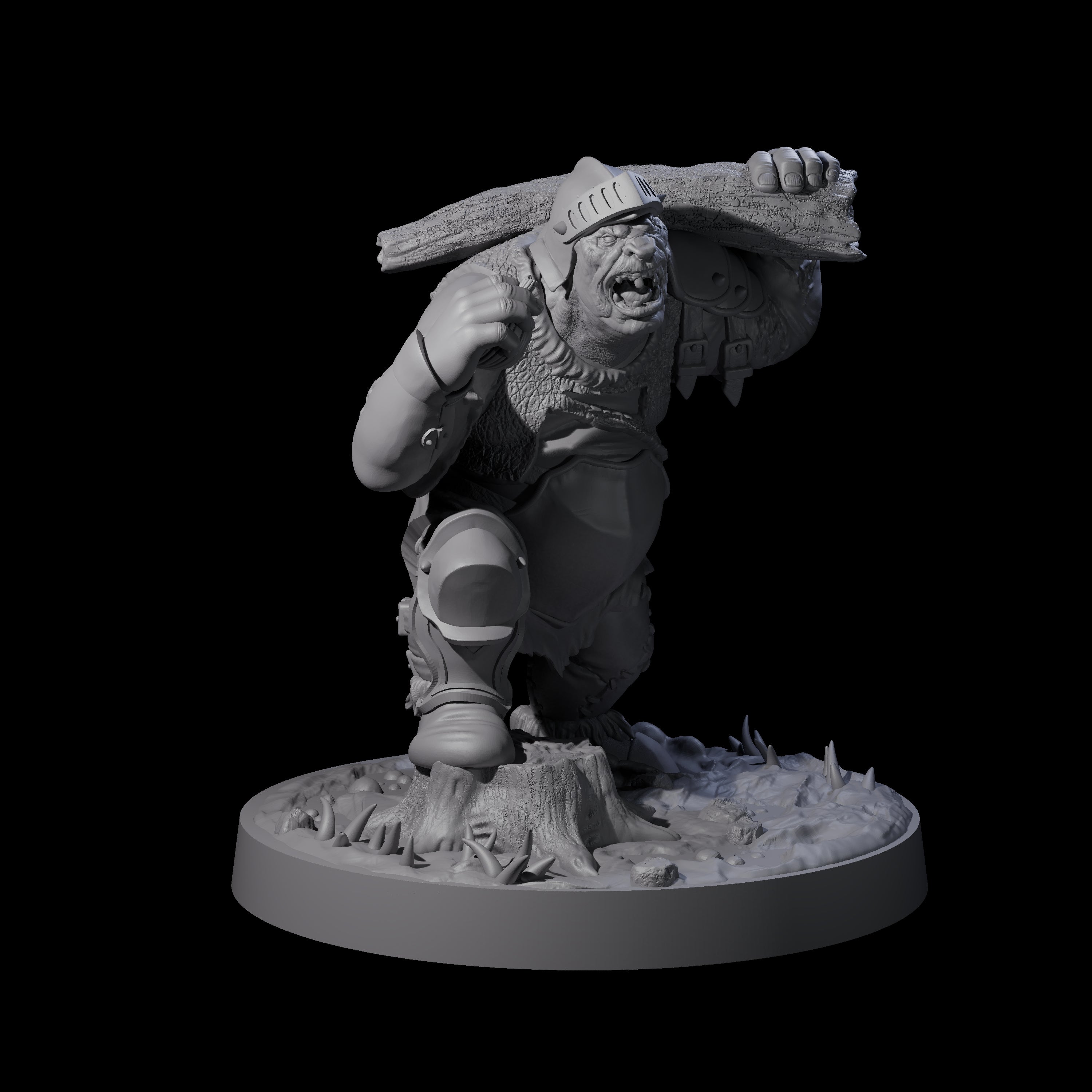 Onion Munching Ogre Miniature for Dungeons and Dragons, Pathfinder or other TTRPGs