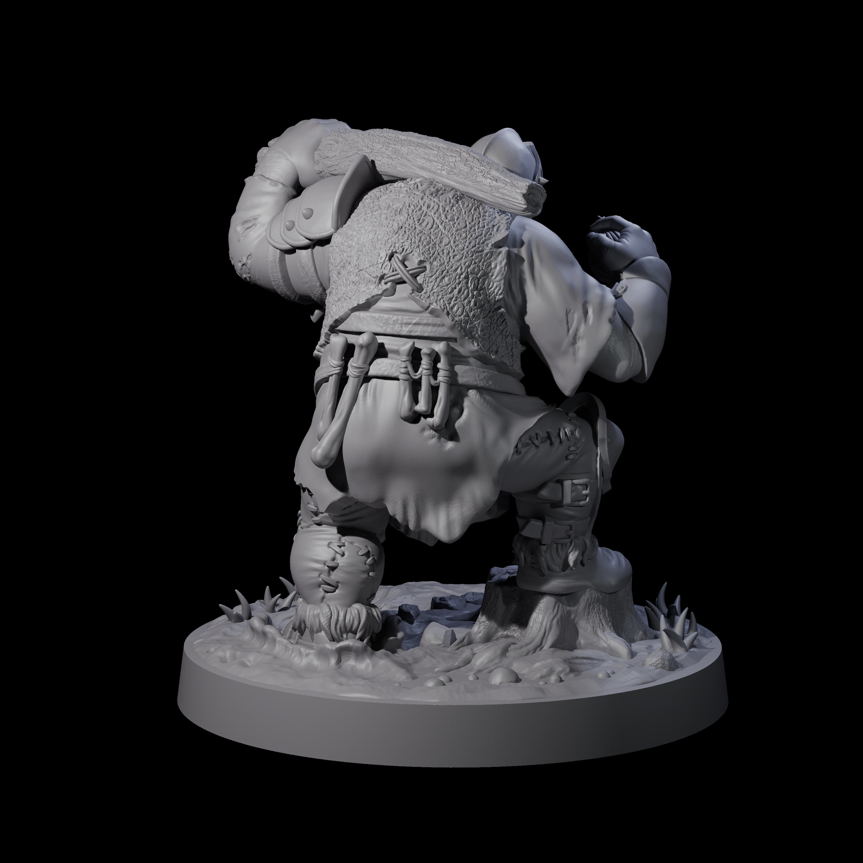 Onion Munching Ogre Miniature for Dungeons and Dragons, Pathfinder or other TTRPGs