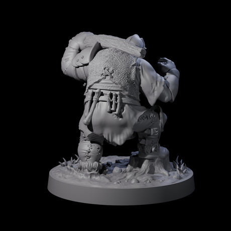 Onion Munching Ogre Miniature for Dungeons and Dragons, Pathfinder or other TTRPGs