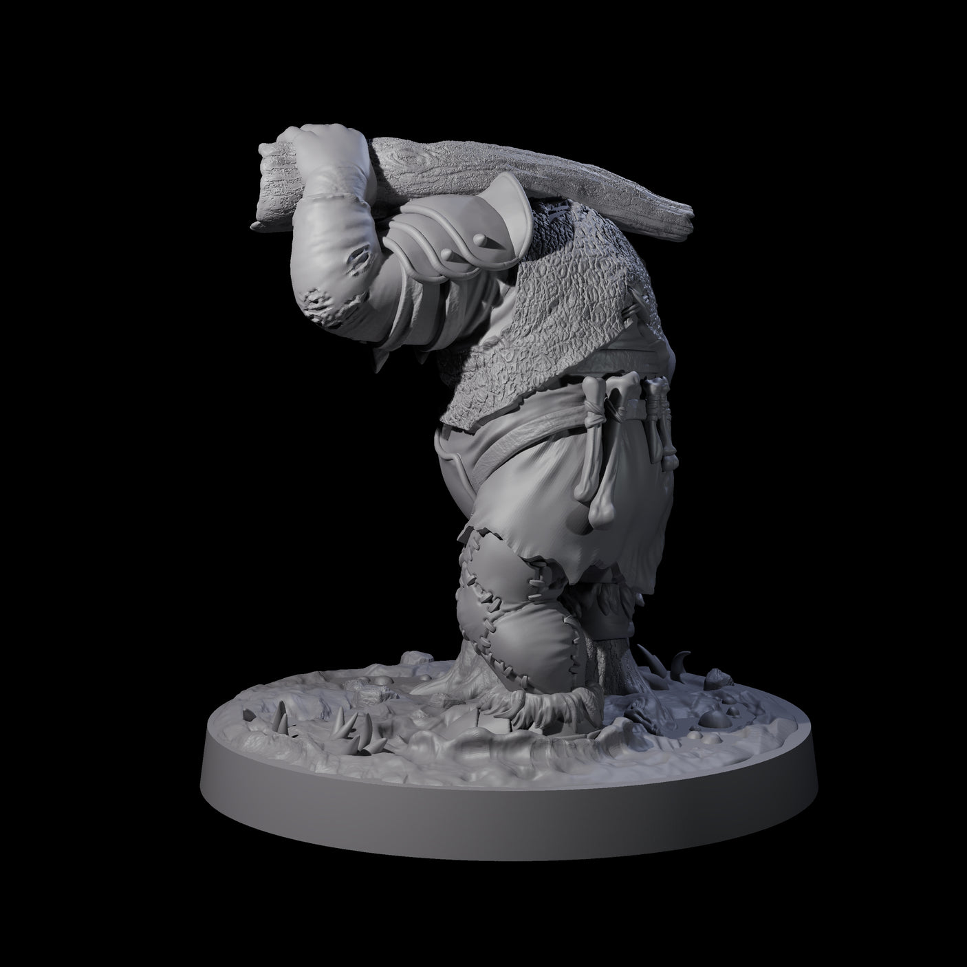 Onion Munching Ogre Miniature for Dungeons and Dragons, Pathfinder or other TTRPGs