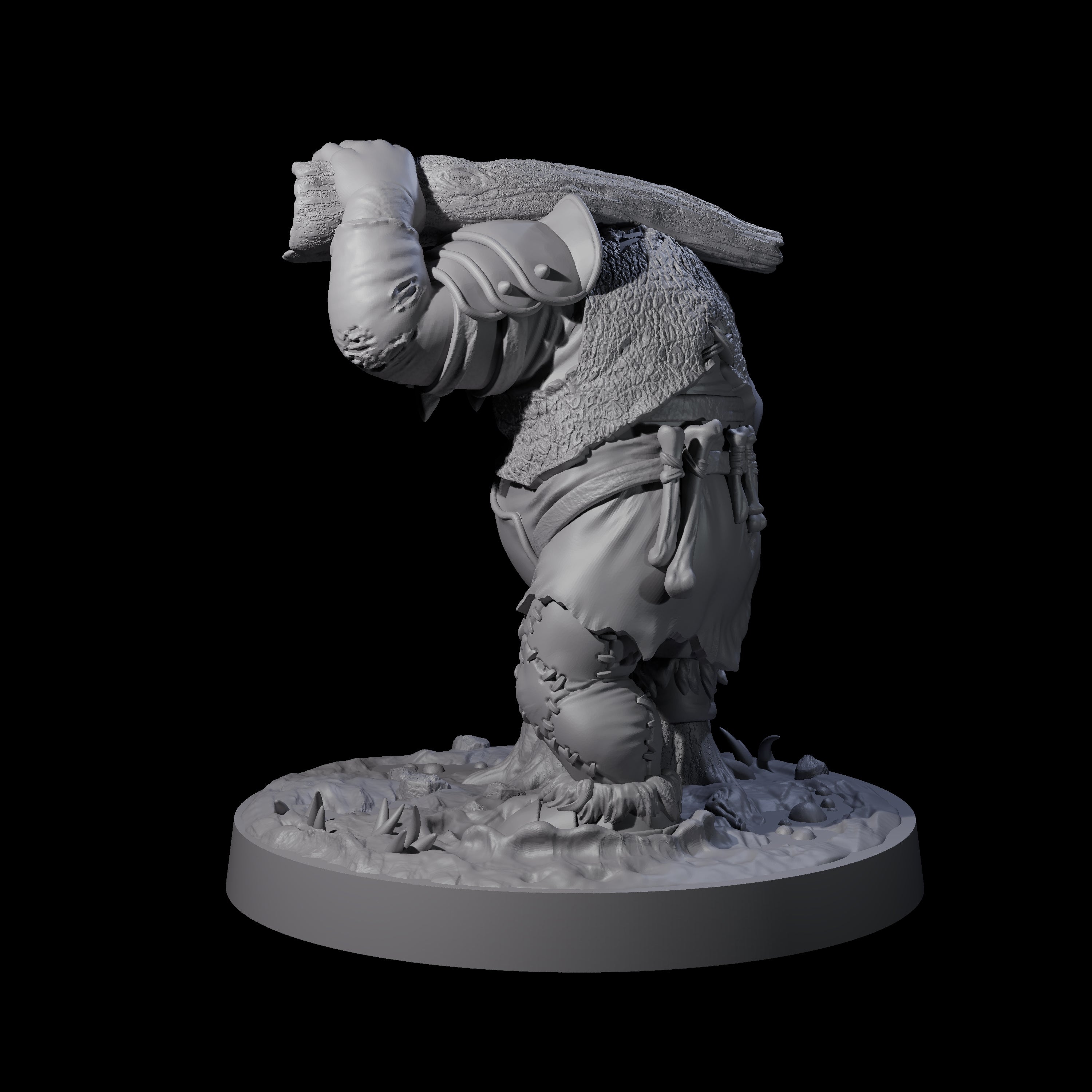 Onion Munching Ogre Miniature for Dungeons and Dragons, Pathfinder or other TTRPGs