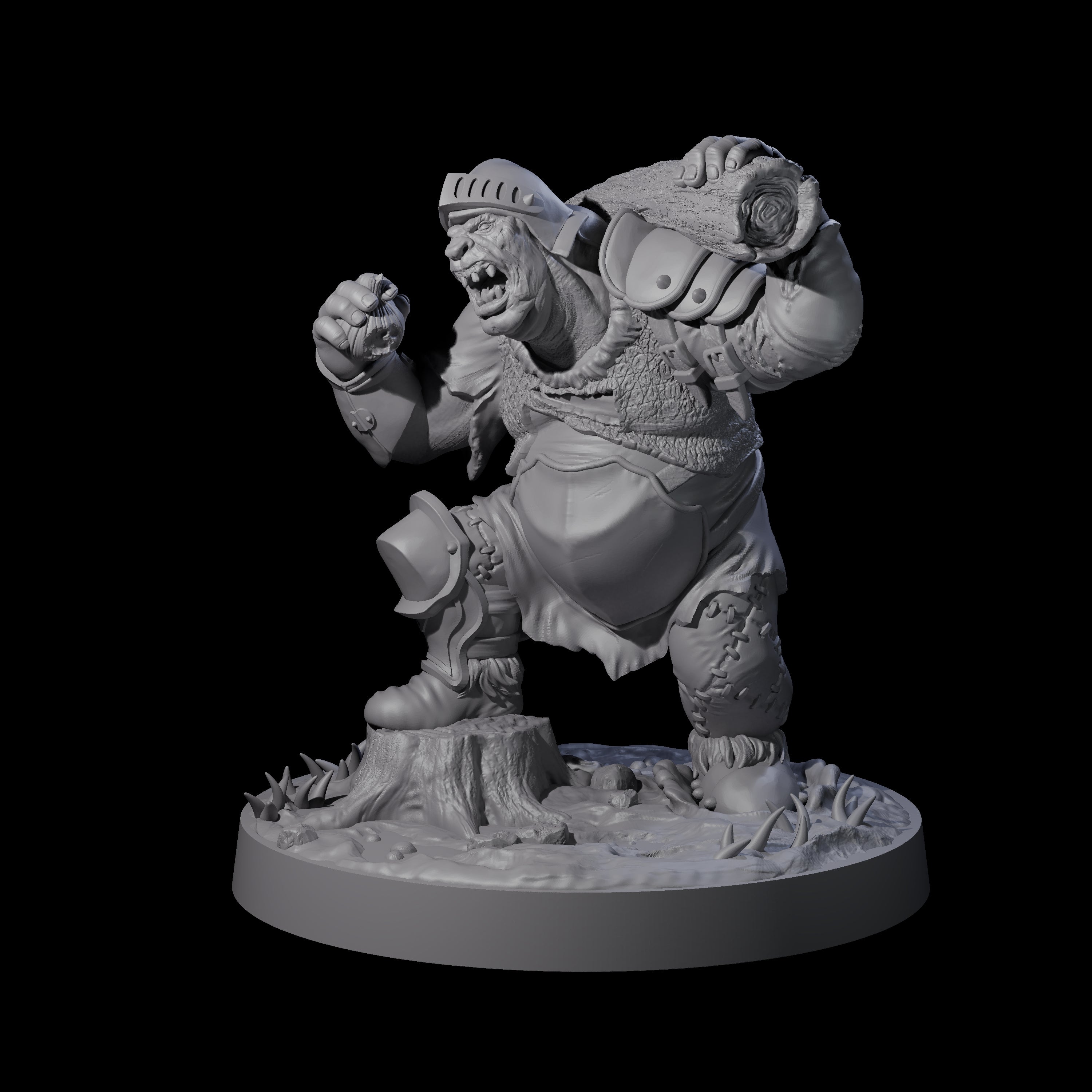 Onion Munching Ogre Miniature for Dungeons and Dragons, Pathfinder or other TTRPGs