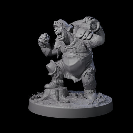 Onion Munching Ogre Miniature for Dungeons and Dragons, Pathfinder or other TTRPGs
