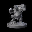 Onion Munching Ogre Miniature for Dungeons and Dragons, Pathfinder or other TTRPGs