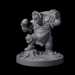 Onion Munching Ogre Miniature for Dungeons and Dragons, Pathfinder or other TTRPGs