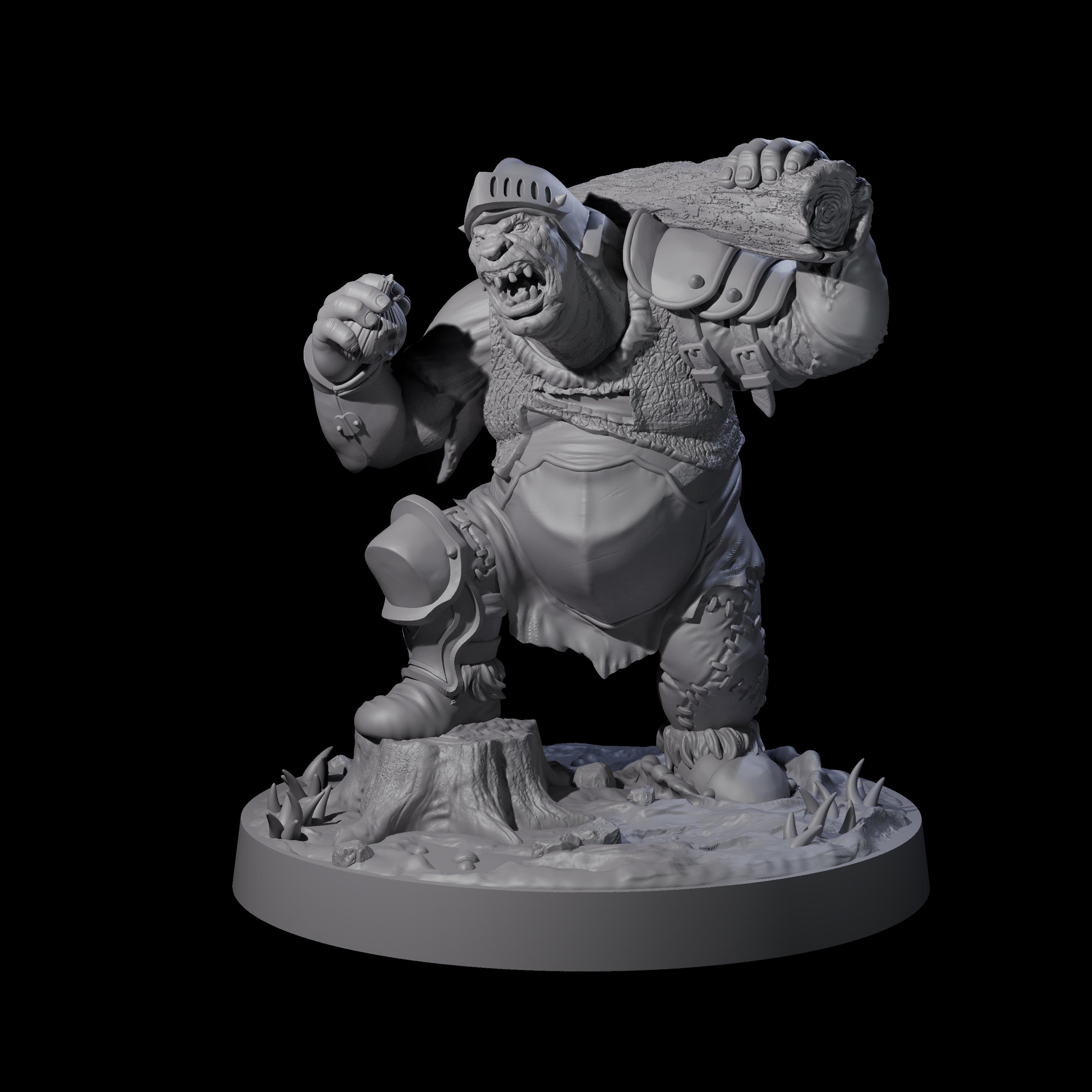 Onion Munching Ogre Miniature for Dungeons and Dragons, Pathfinder or other TTRPGs