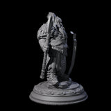 Optimistic Dwarf Fighter Miniature for Dungeons and Dragons, Pathfinder or other TTRPGs
