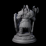 Optimistic Dwarf Fighter Miniature for Dungeons and Dragons, Pathfinder or other TTRPGs