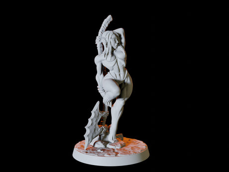 Orc Pin-up Miniature for Dungeons and Dragons, Pathfinder or other TTRPGs