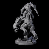 Orc Raider Riding Barlgura A Miniature for Dungeons and Dragons, Pathfinder or other TTRPGs