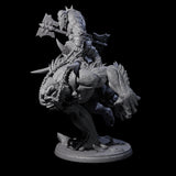 Orc Raider Riding Barlgura A Miniature for Dungeons and Dragons, Pathfinder or other TTRPGs