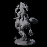 Orc Raider Riding Barlgura C Miniature for Dungeons and Dragons, Pathfinder or other TTRPGs