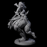 Orc Raider Riding Barlgura C Miniature for Dungeons and Dragons, Pathfinder or other TTRPGs