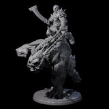 Orc Raider Riding Barlgura C Miniature for Dungeons and Dragons, Pathfinder or other TTRPGs