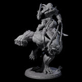 Orc Raider Riding Barlgura C Miniature for Dungeons and Dragons, Pathfinder or other TTRPGs