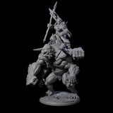 Orc Raiders Riding Barlguras Miniature for Dungeons and Dragons, Pathfinder or other TTRPGs