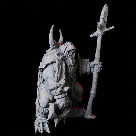 Orc Shaman B Miniature for Dungeons and Dragons, Pathfinder or other TTRPGs
