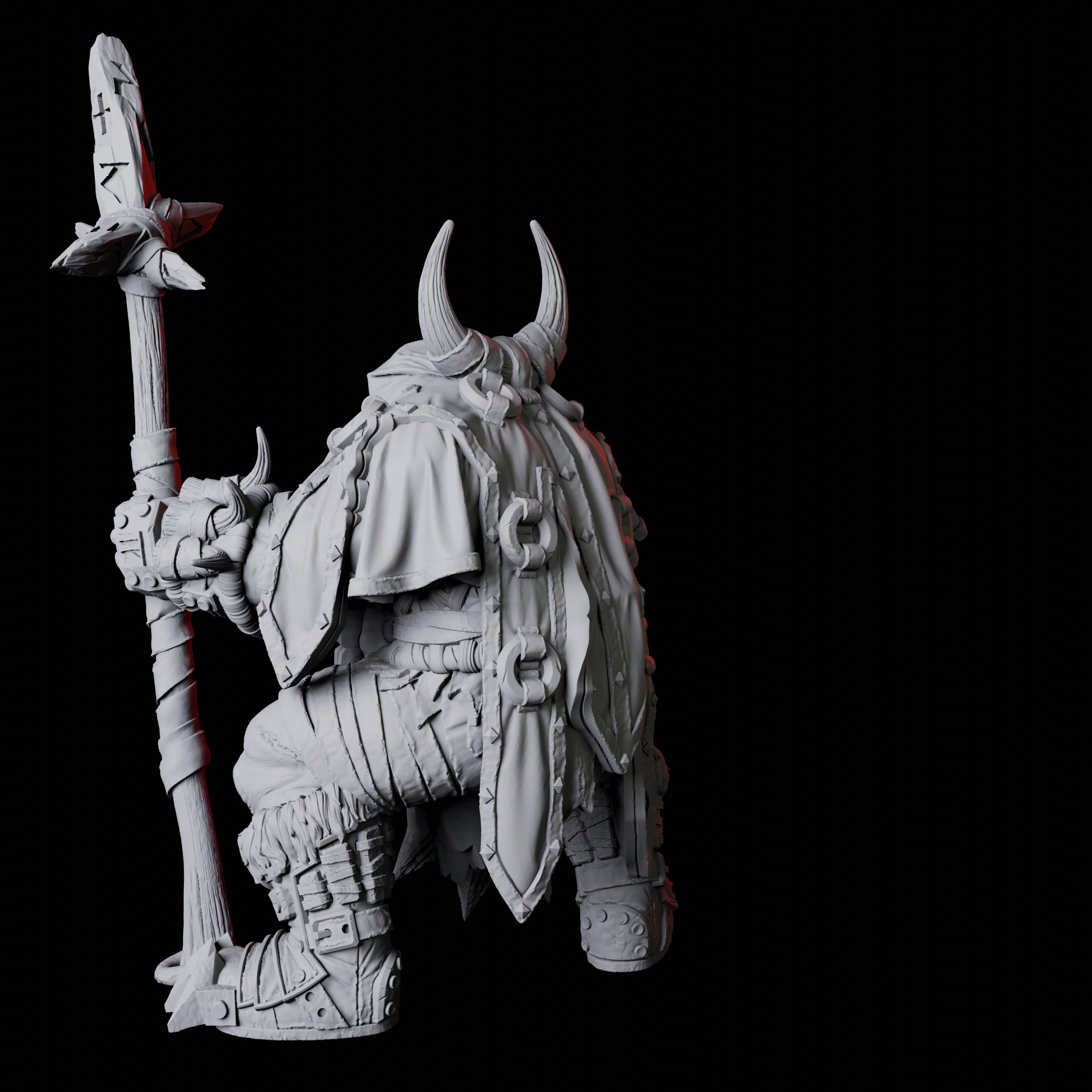 Orc Shaman B Miniature for Dungeons and Dragons