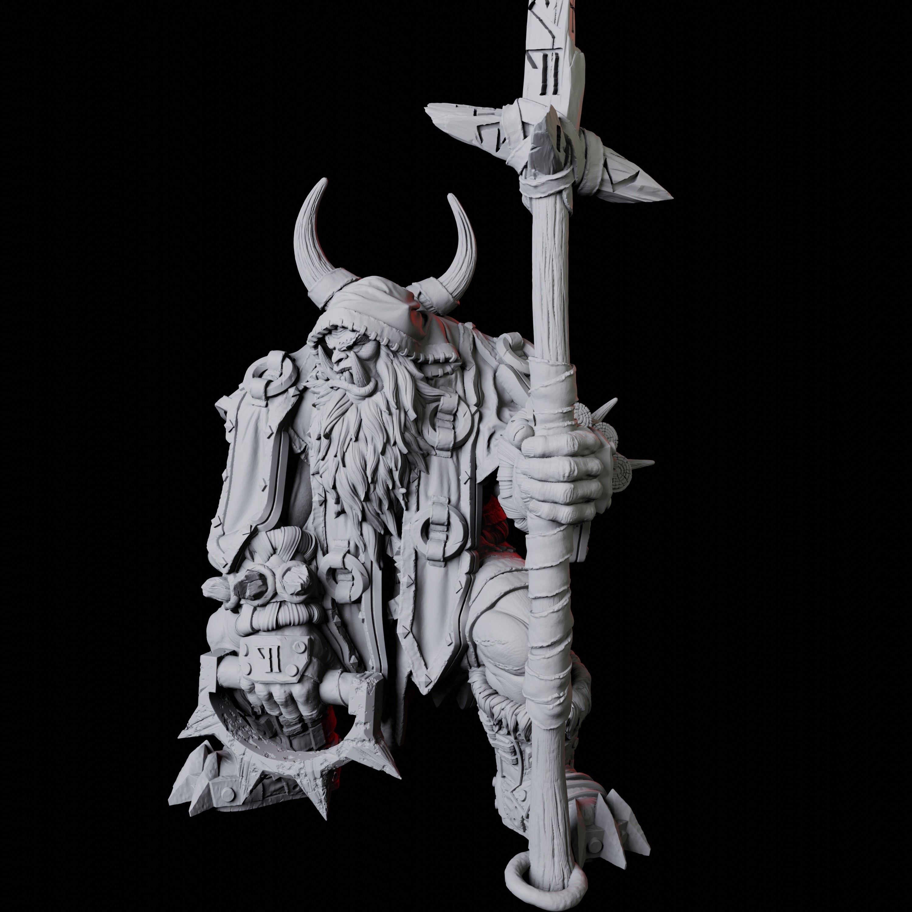 Orc Shaman B Miniature for Dungeons and Dragons