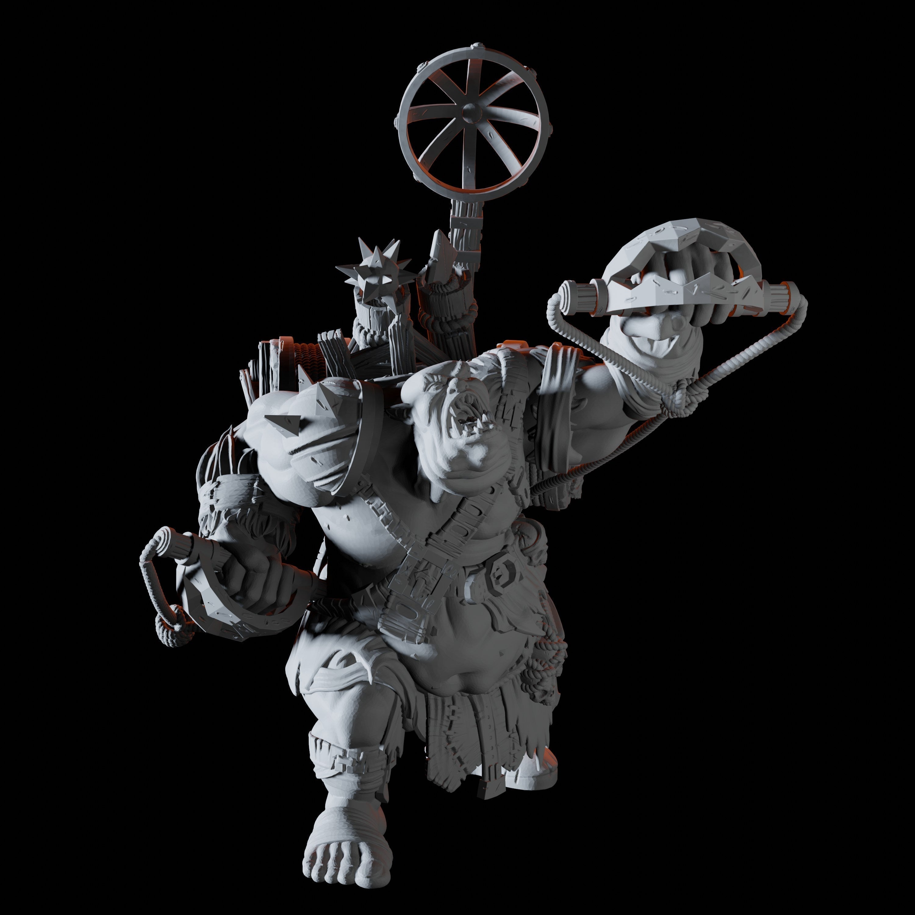 Orc Siege Monster Miniature for Dungeons and Dragons - Myth Forged