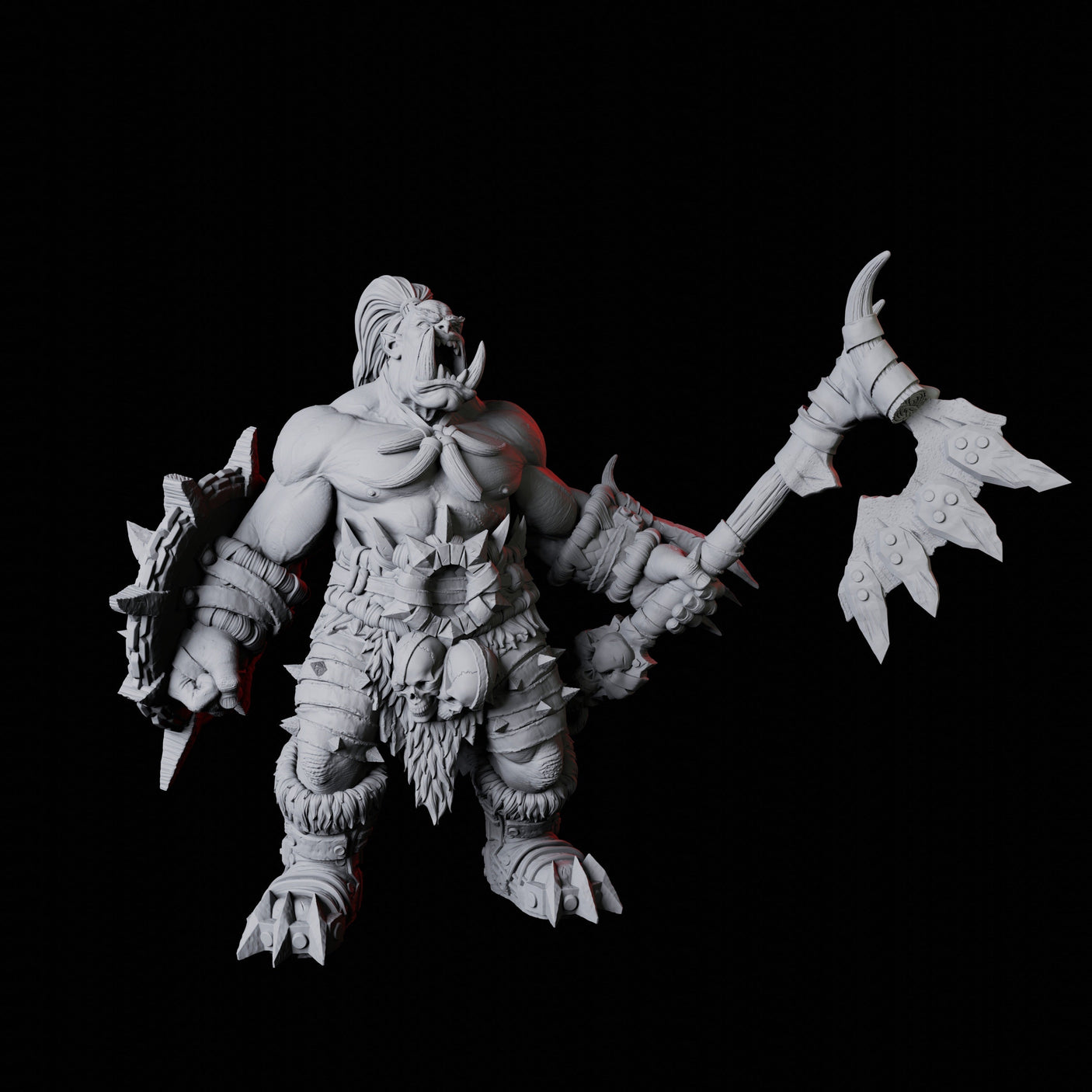 Orc War Band Miniature for Dungeons and Dragons, Pathfinder or other TTRPGs