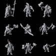 Orc War Band Miniature for Dungeons and Dragons, Pathfinder or other TTRPGs