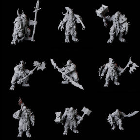 Orc War Band Miniature for Dungeons and Dragons, Pathfinder or other TTRPGs