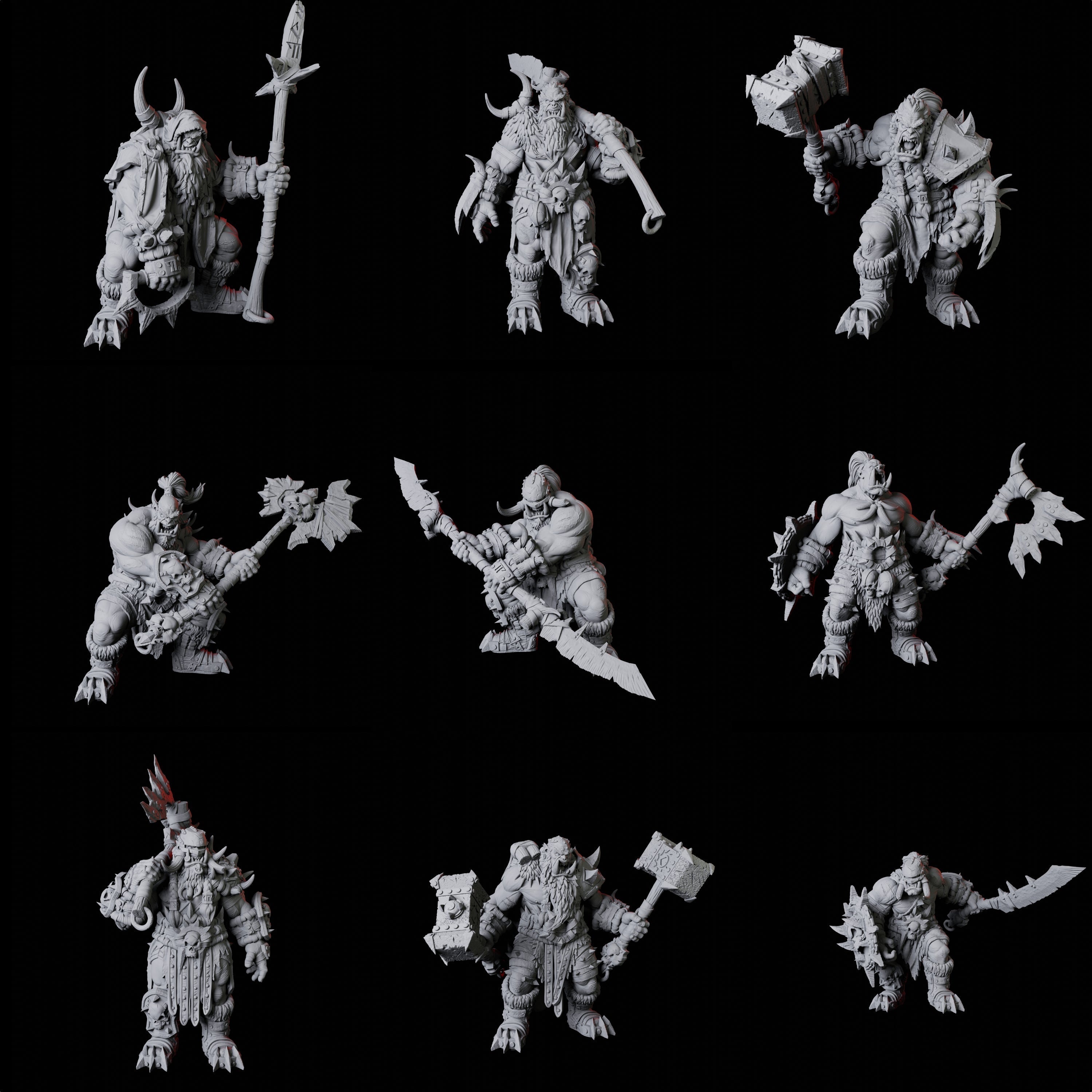 Orc War Band Miniature for Dungeons and Dragons