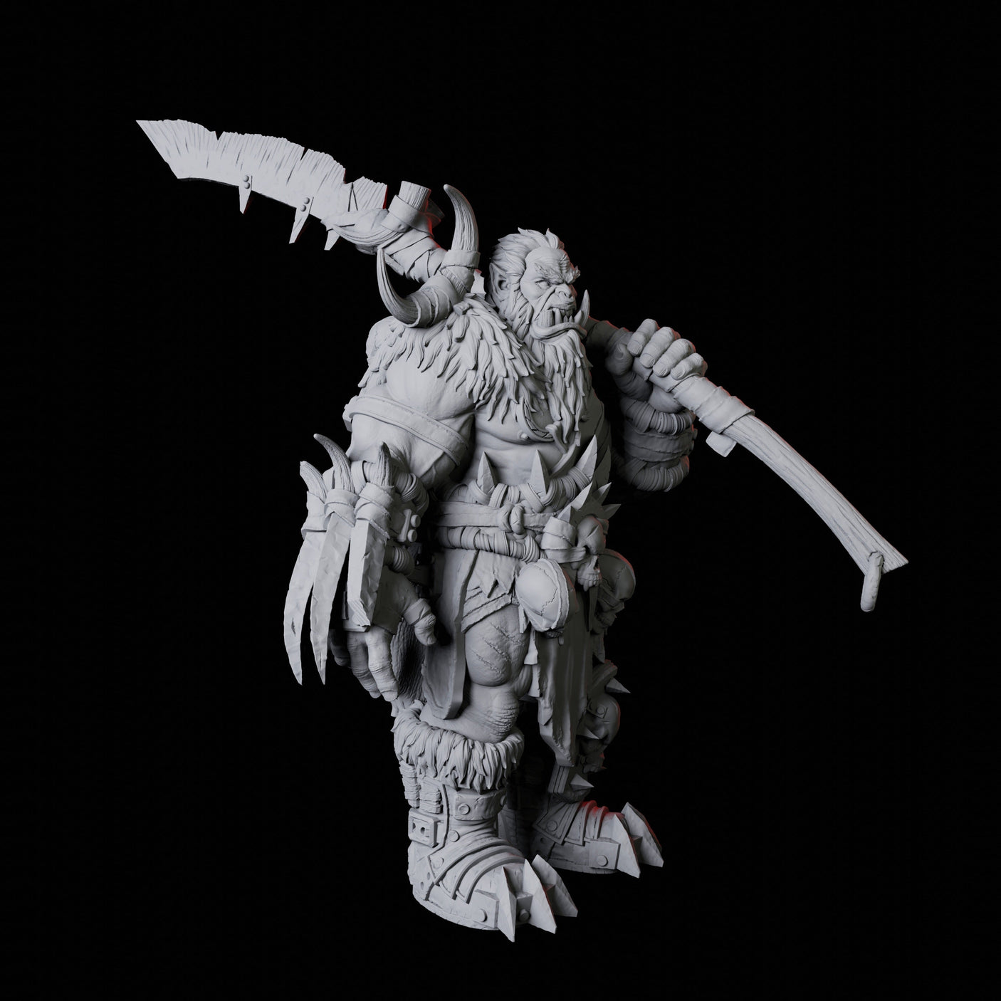 Orc Warrior A Miniature for Dungeons and Dragons, Pathfinder or other TTRPGs
