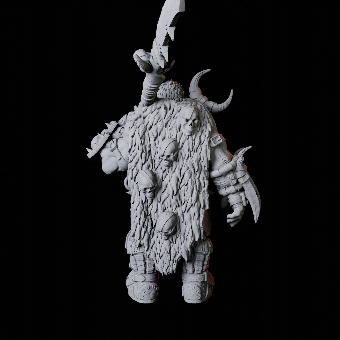 Orc Warrior A Miniature for Dungeons and Dragons, Pathfinder or other TTRPGs