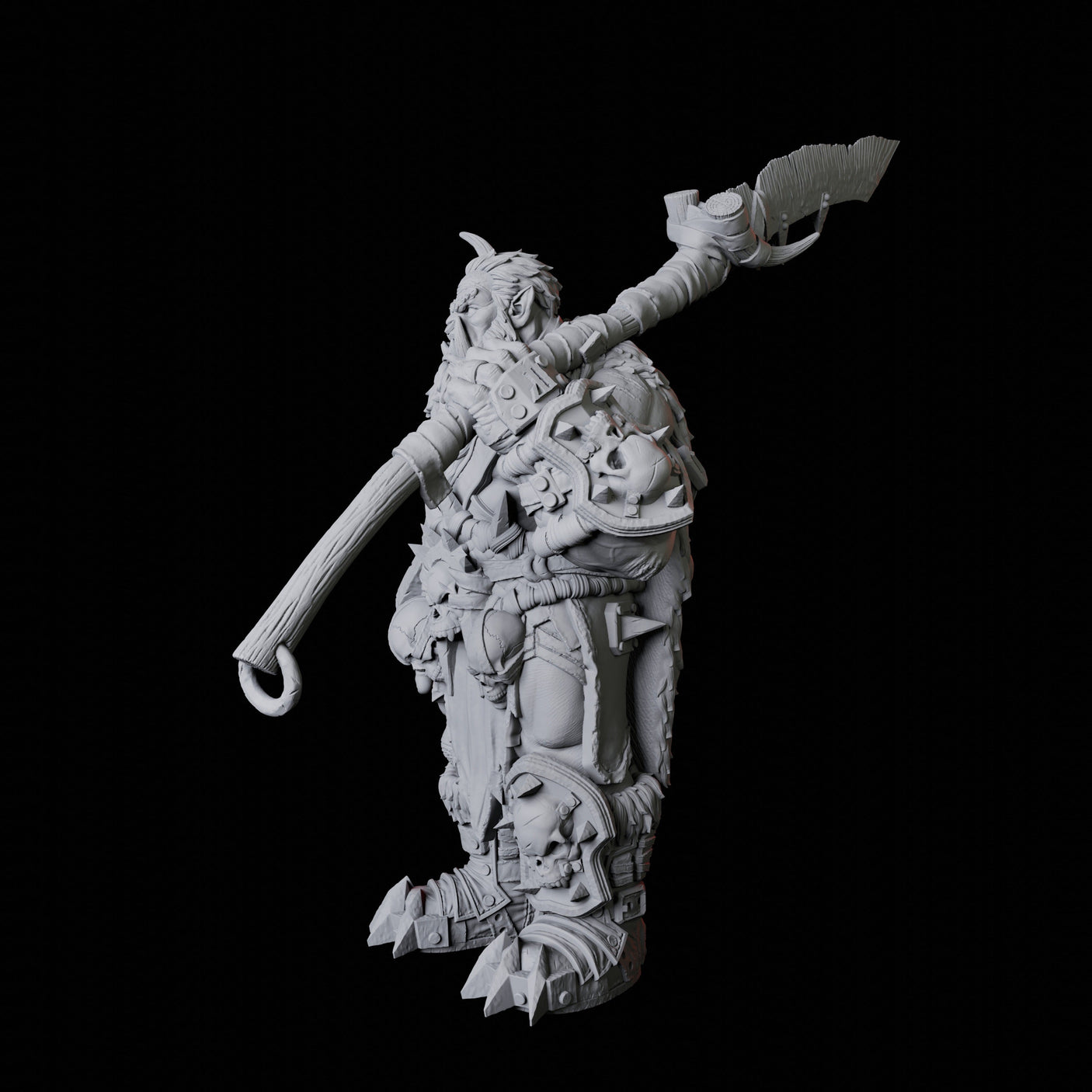Orc Warrior A Miniature for Dungeons and Dragons, Pathfinder or other TTRPGs