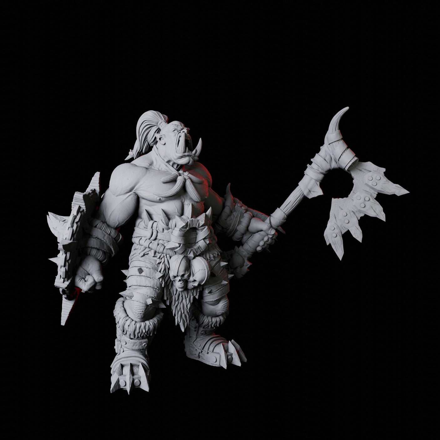 Orc Warrior C Miniature for Dungeons and Dragons, Pathfinder or other TTRPGs