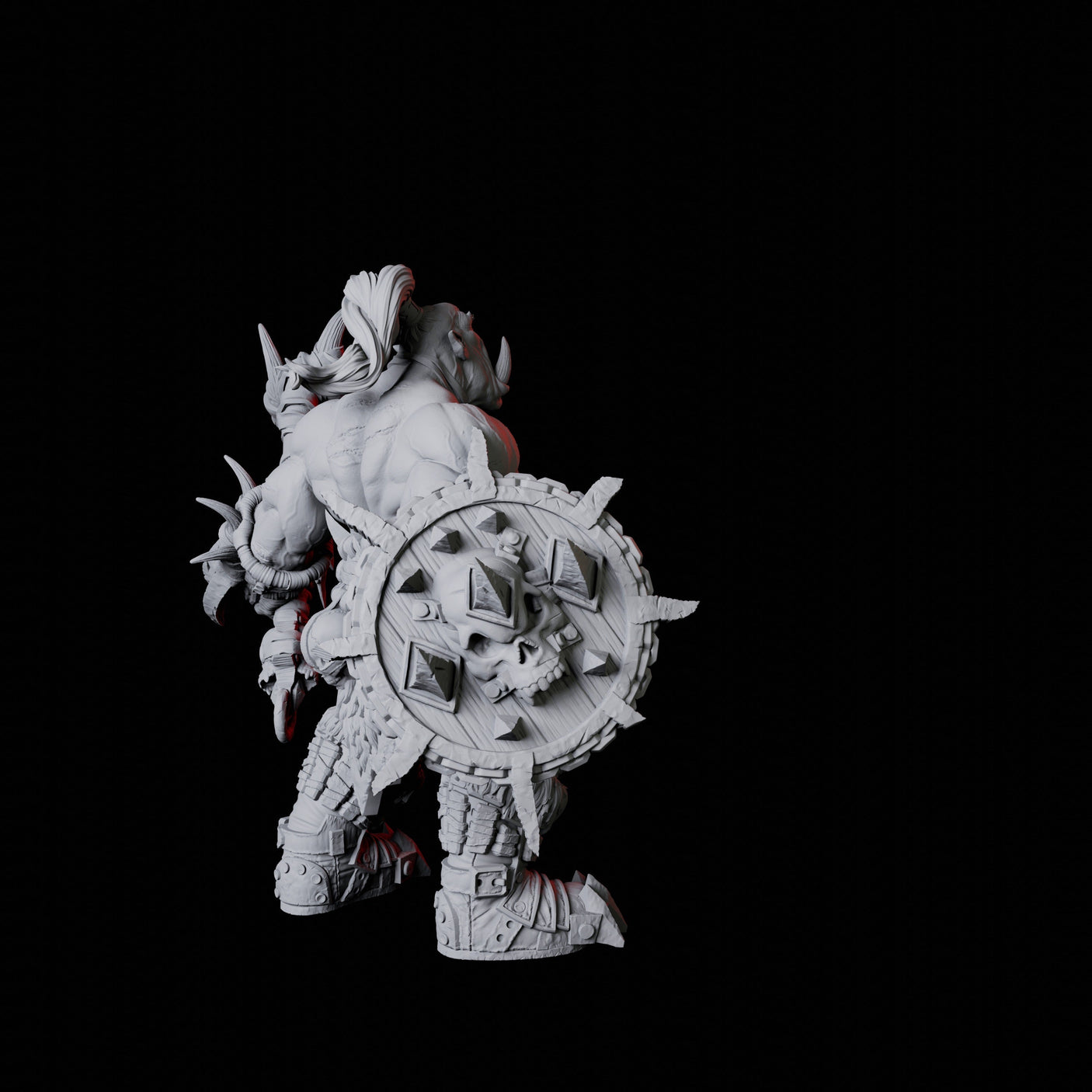Orc Warrior C Miniature for Dungeons and Dragons, Pathfinder or other TTRPGs