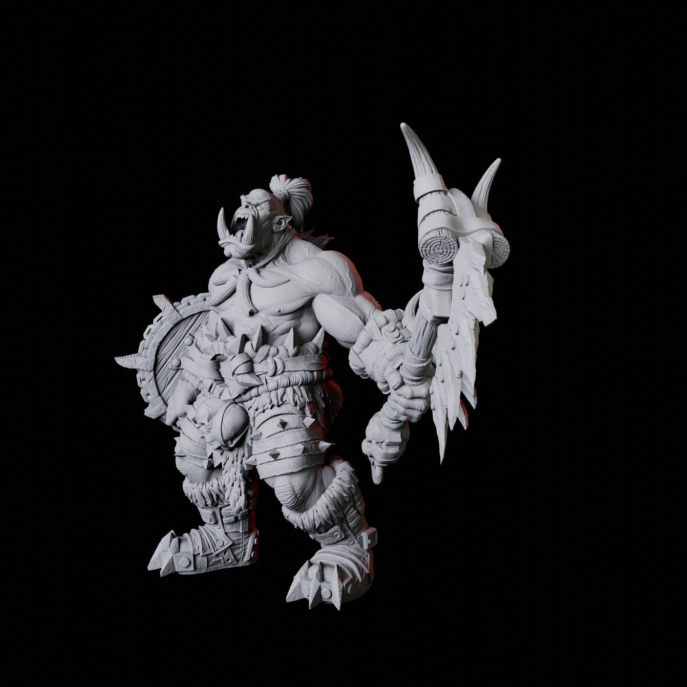 Orc Warrior C Miniature for Dungeons and Dragons, Pathfinder or other TTRPGs