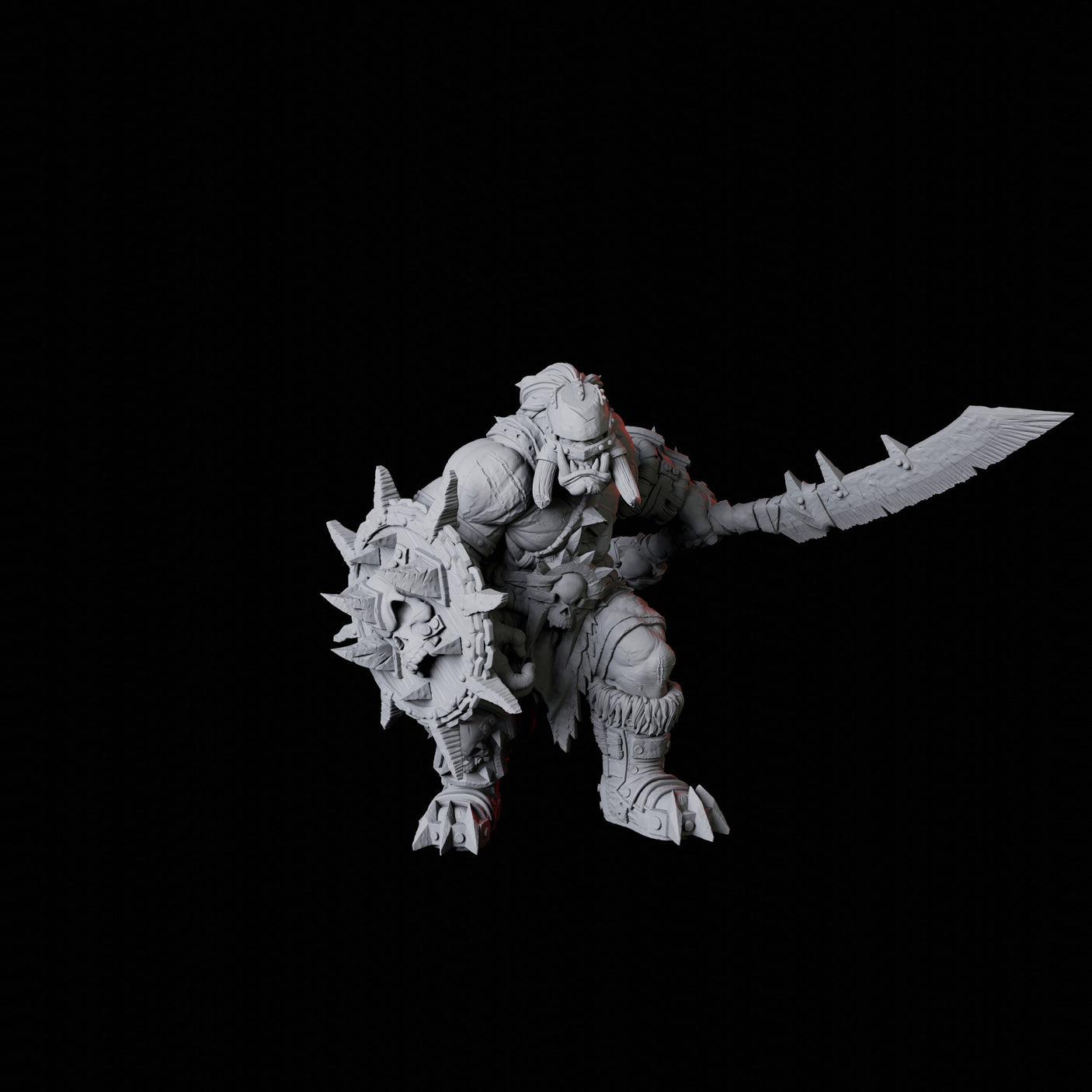 Orc Warrior D Miniature for Dungeons and Dragons, Pathfinder or other TTRPGs