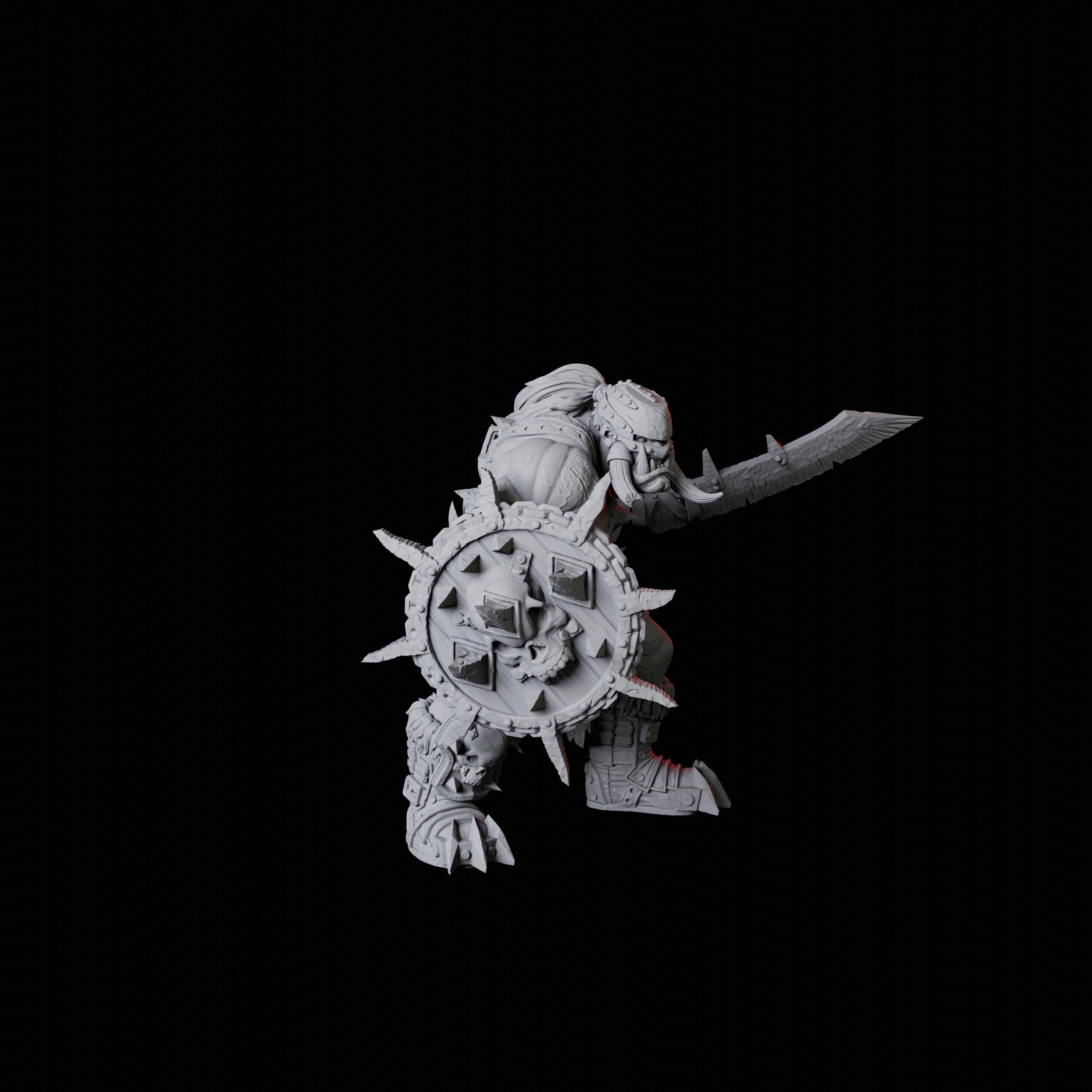 Orc Warrior D Miniature for Dungeons and Dragons