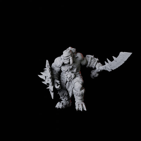 Orc Warrior D Miniature for Dungeons and Dragons, Pathfinder or other TTRPGs